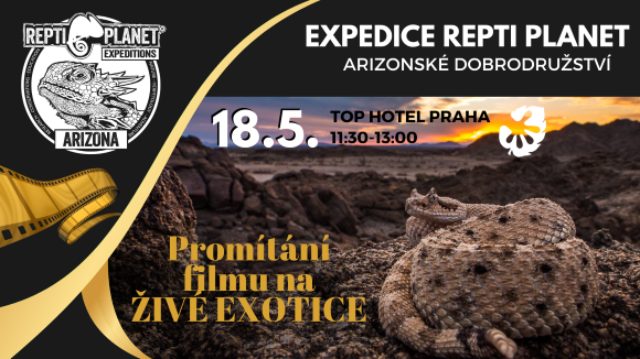 Tentokrát jsme si pro Vás připravili promítání nového filmu Expedice Repti Planet – Arizonské dobrodružství